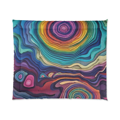 Colorful Comforter design stacked