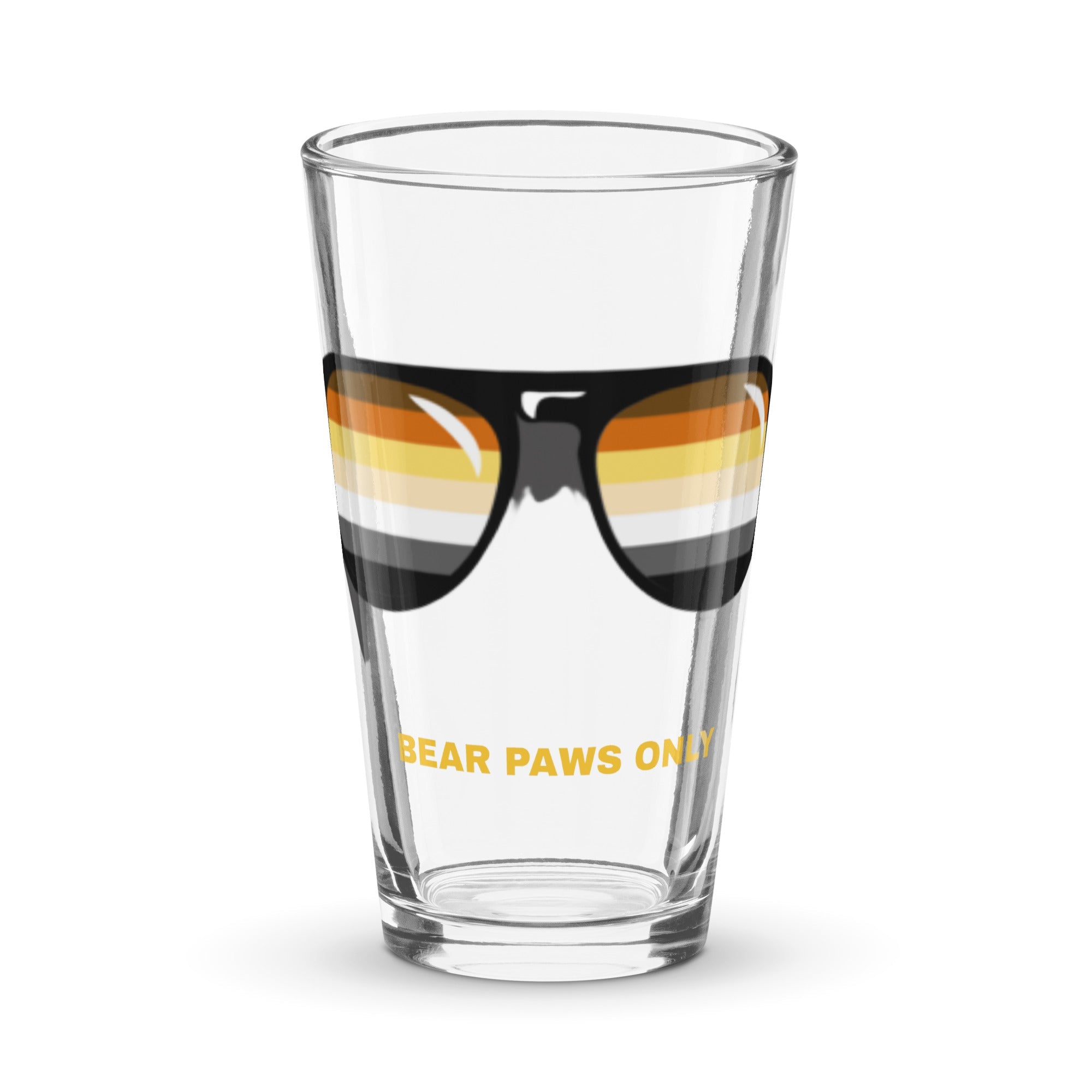 Bear Stunnas "Bear Paws Only" Shaker pint glass - CTDSF