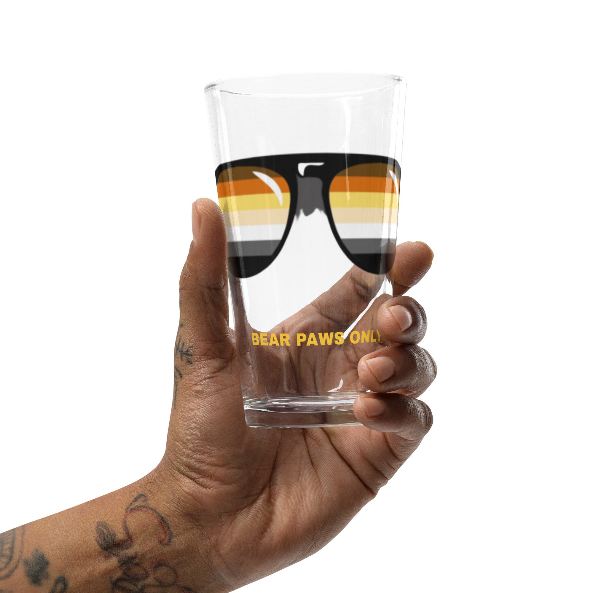 Bear Stunnas "Bear Paws Only" Shaker pint glass - CTDSF