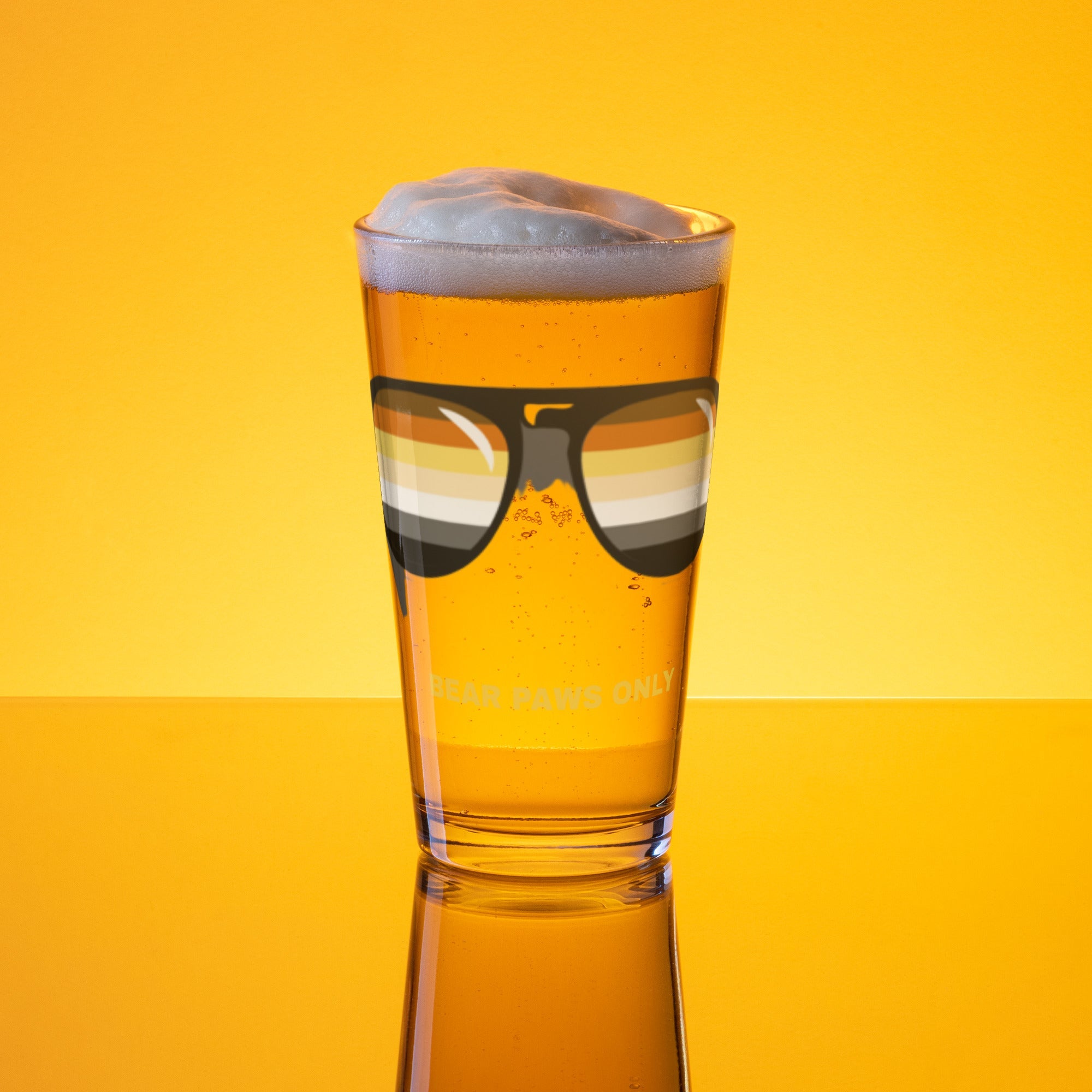 Bear Stunnas "Bear Paws Only" Shaker pint glass - CTDSF