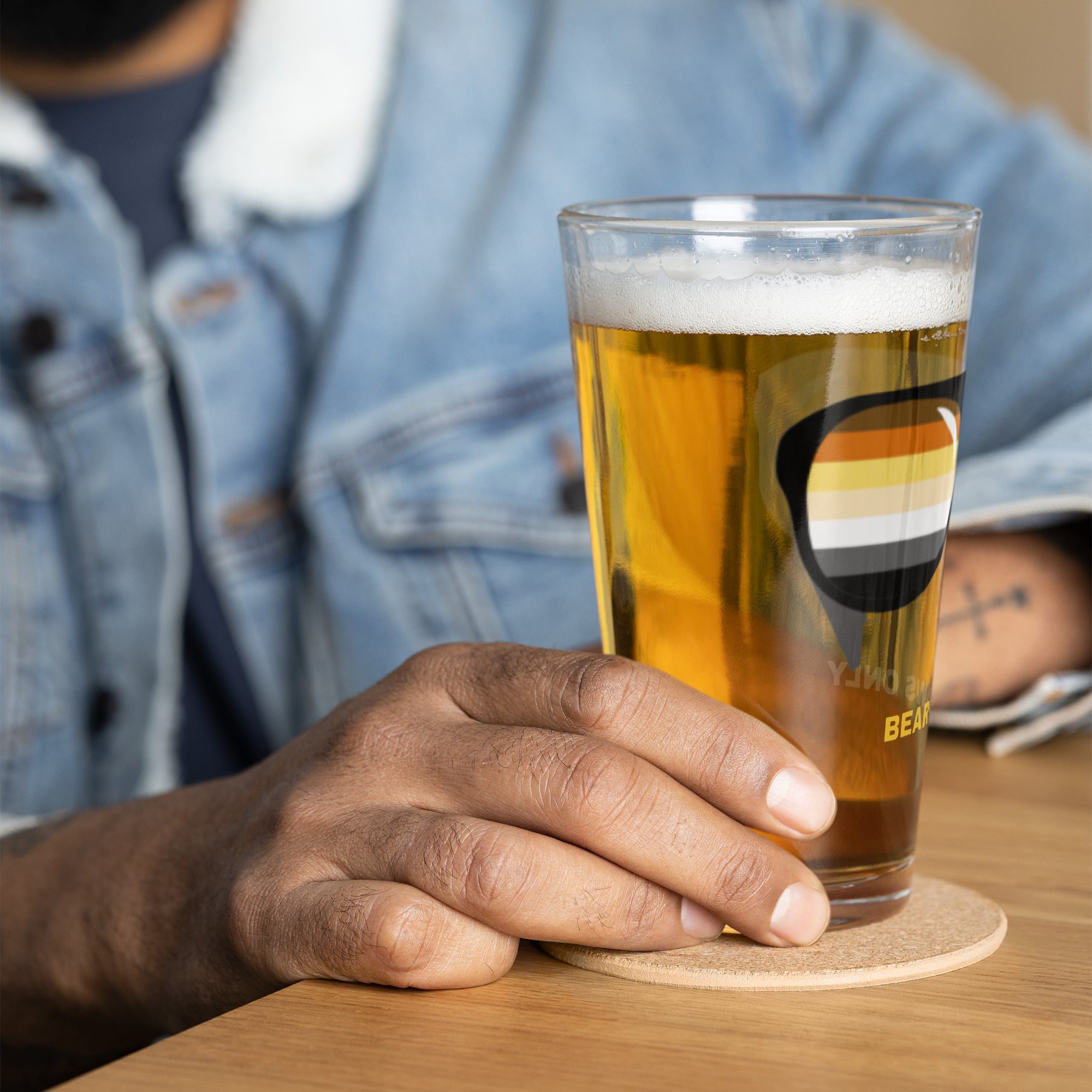 Bear Stunnas "Bear Paws Only" Shaker pint glass - CTDSF