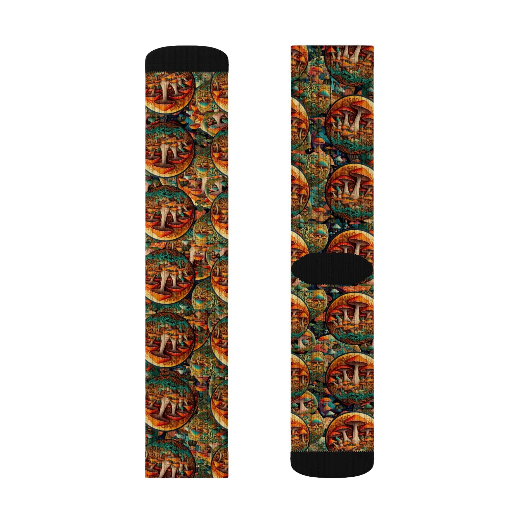 Colorful Sublimation Socks with Artistic Design - Unique Gift for Art Lovers - CTDSF