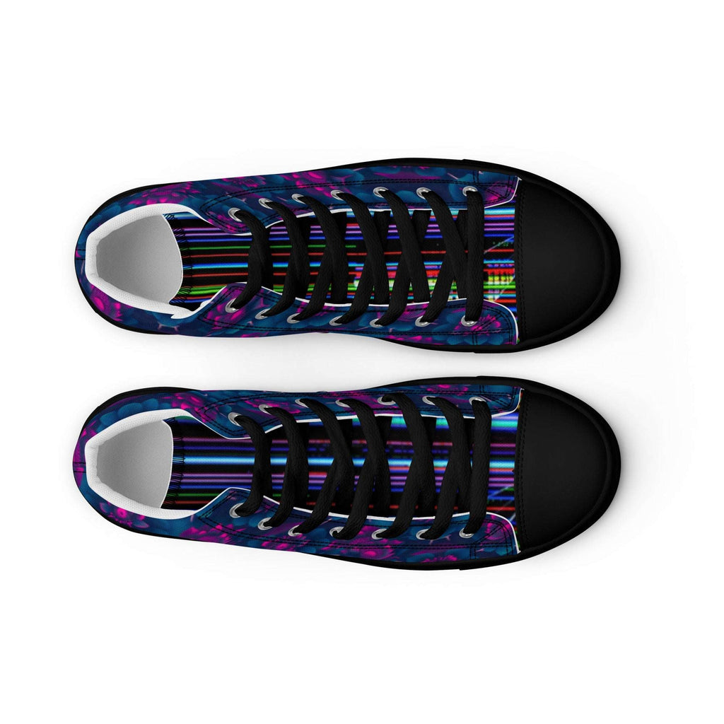 Dark Wardrobe Society Floral Men’s high top Limited run Shoes - CTDSF