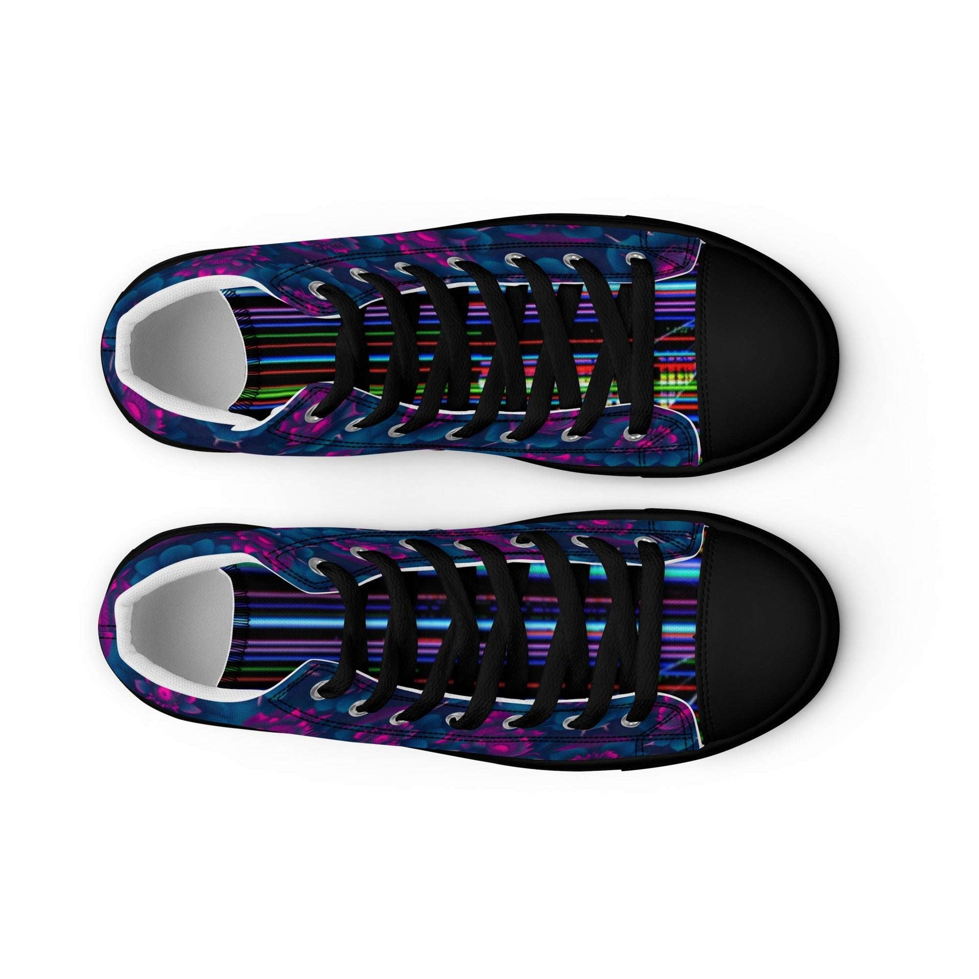 Dark Wardrobe Society Floral Men’s high top Limited run Shoes - CTDSF