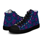 Dark Wardrobe Society Floral Men’s high top Limited run Shoes - CTDSF