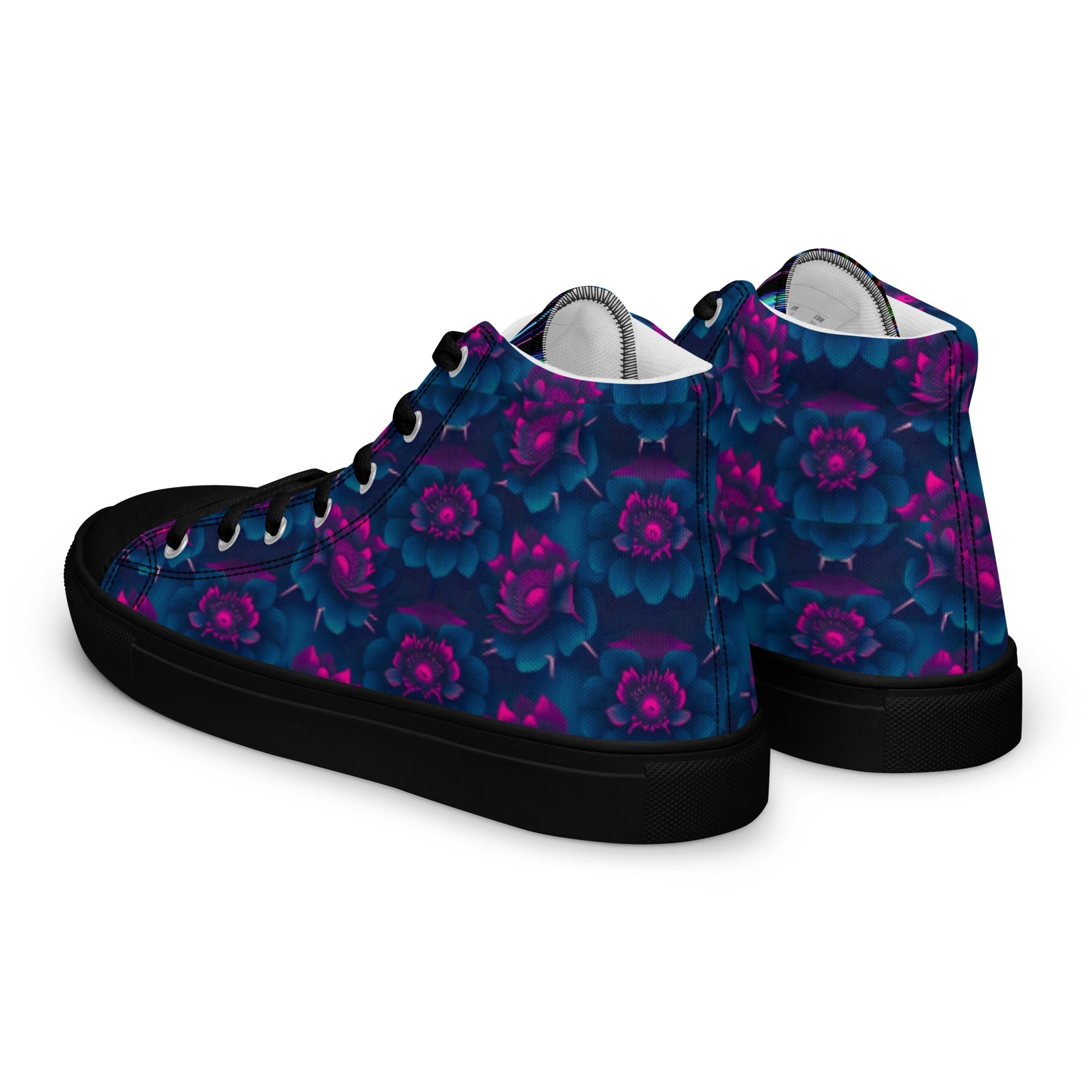 Dark Wardrobe Society Floral Men’s high top Limited run Shoes - CTDSF
