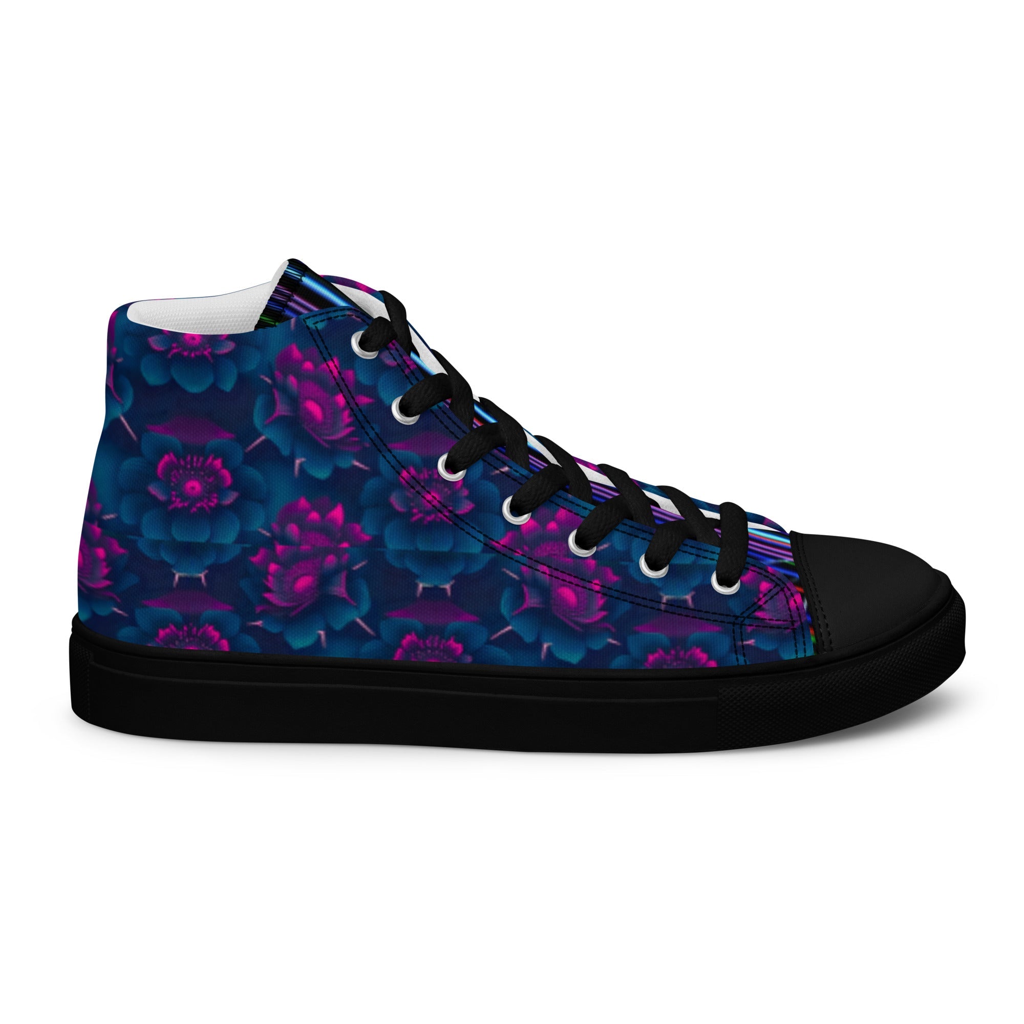 Dark Wardrobe Society Floral Men’s high top Limited run Shoes - CTDSF