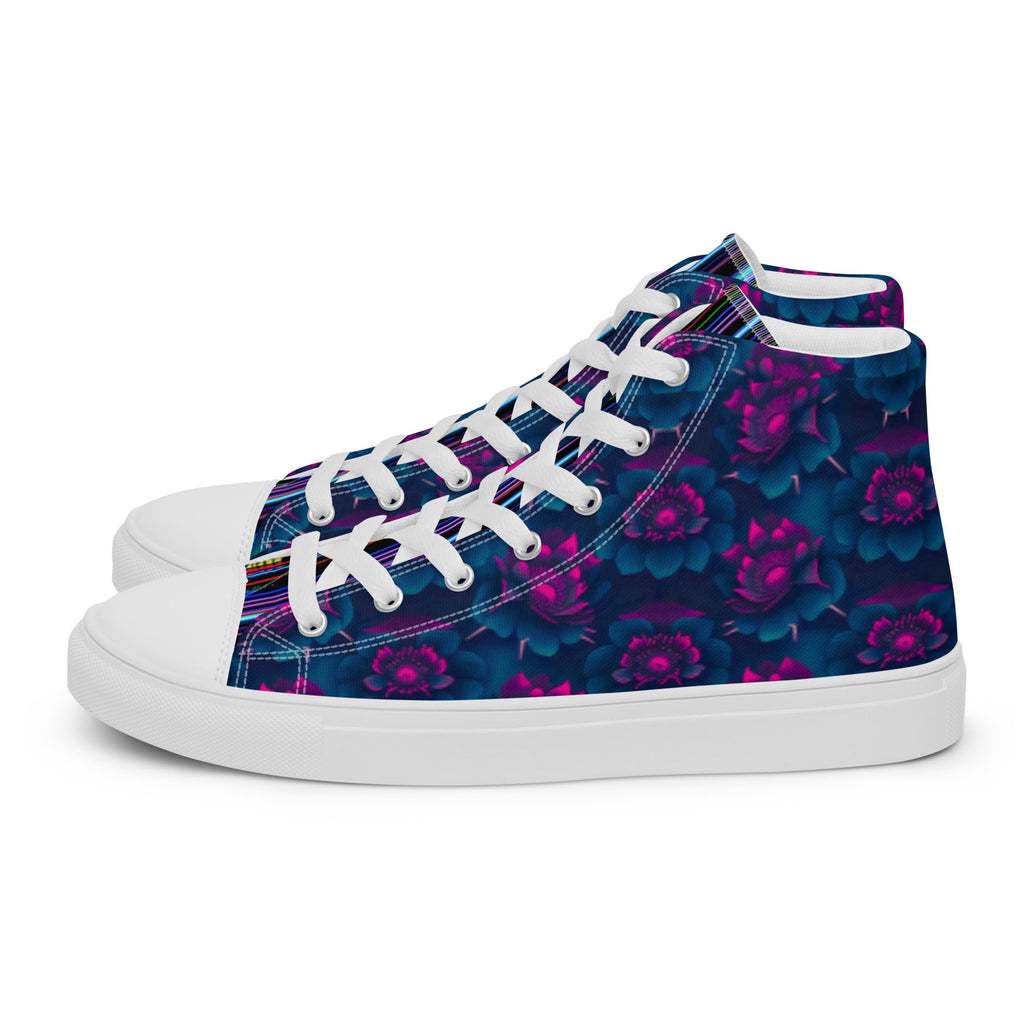 Dark Wardrobe Society Floral Men’s high top Limited run Shoes - CTDSF