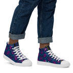 Dark Wardrobe Society Floral Men’s high top Limited run Shoes - CTDSF