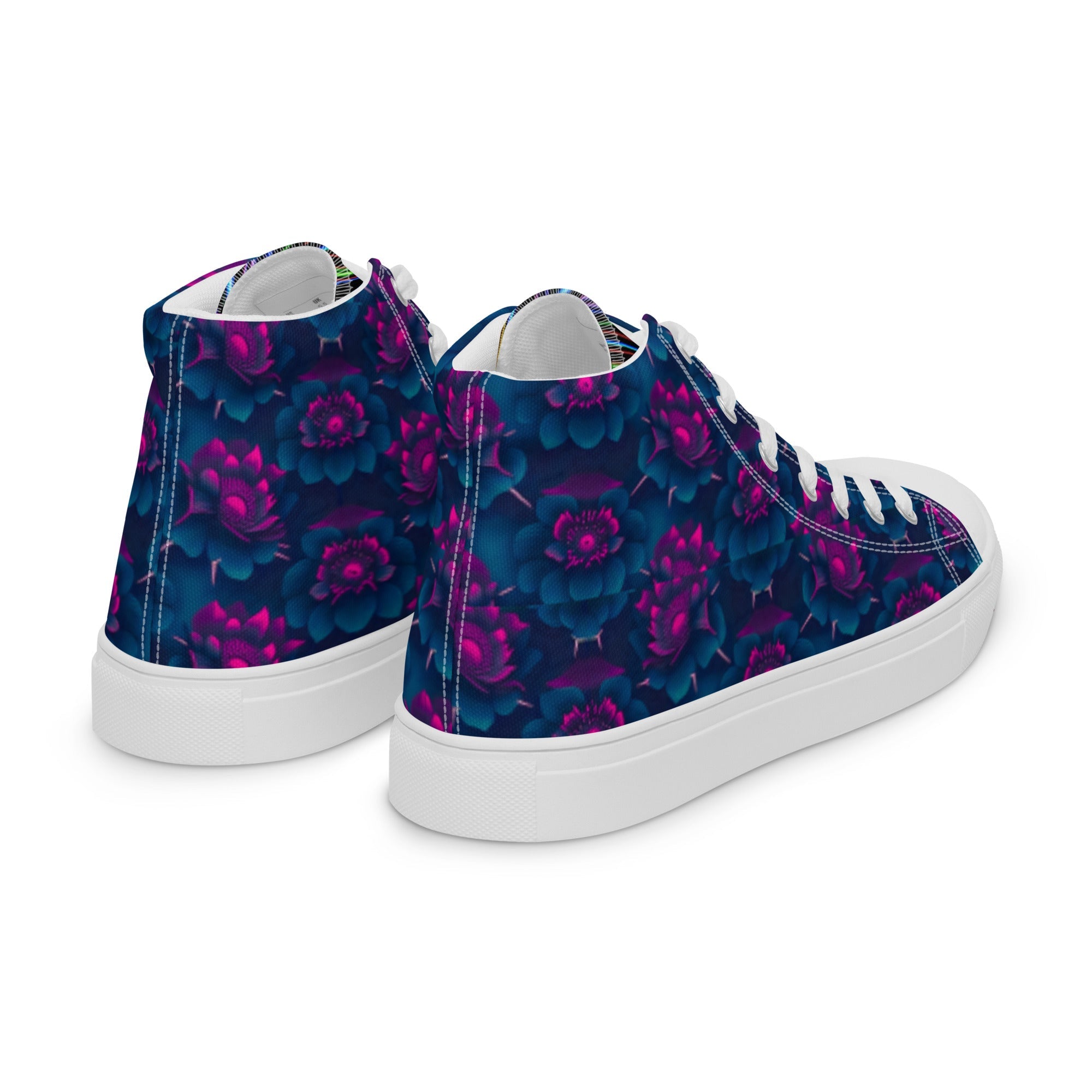 Dark Wardrobe Society Floral Men’s high top Limited run Shoes - CTDSF