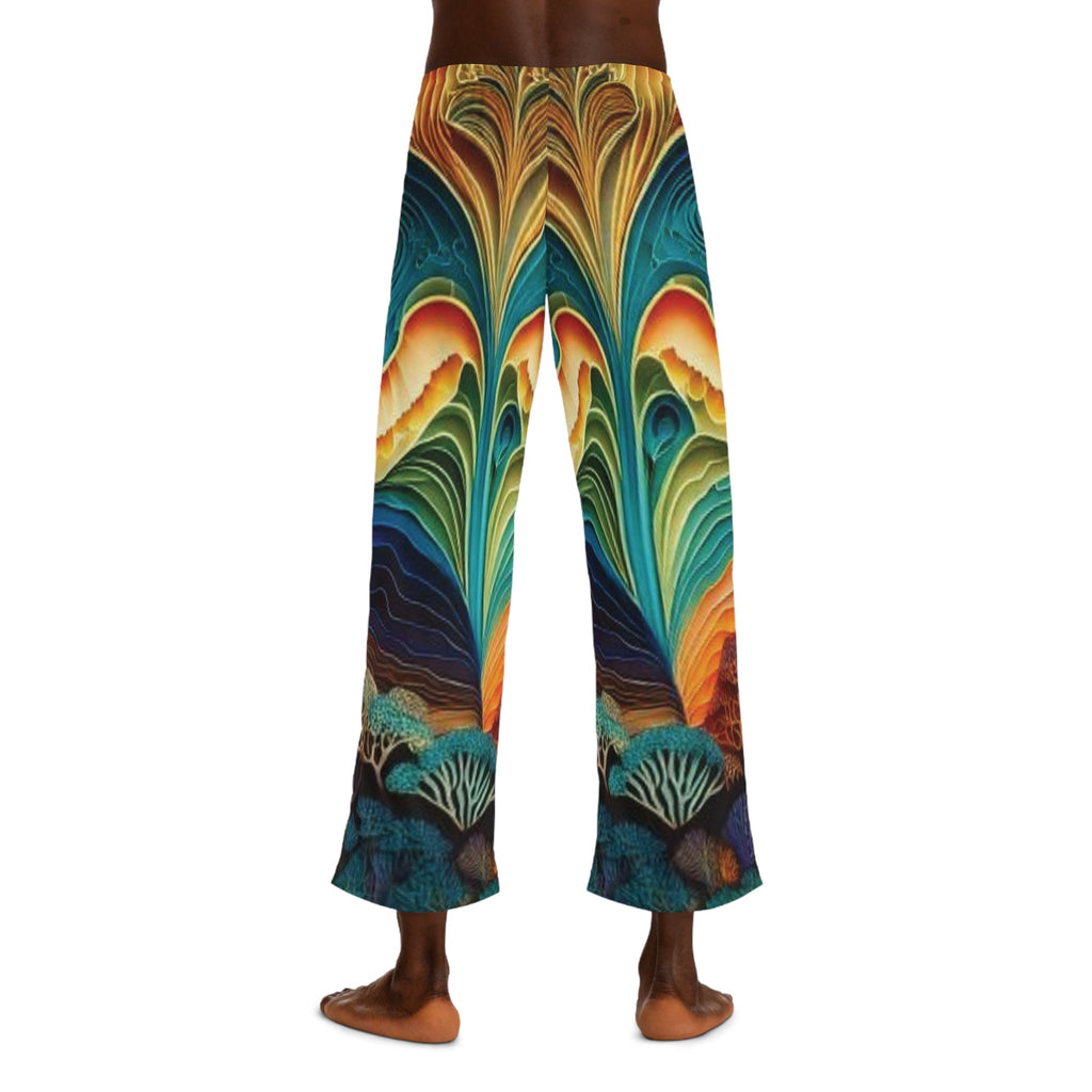 Men's Pajama Pants - Japanese Tattoo Inspired Design - CTDSF