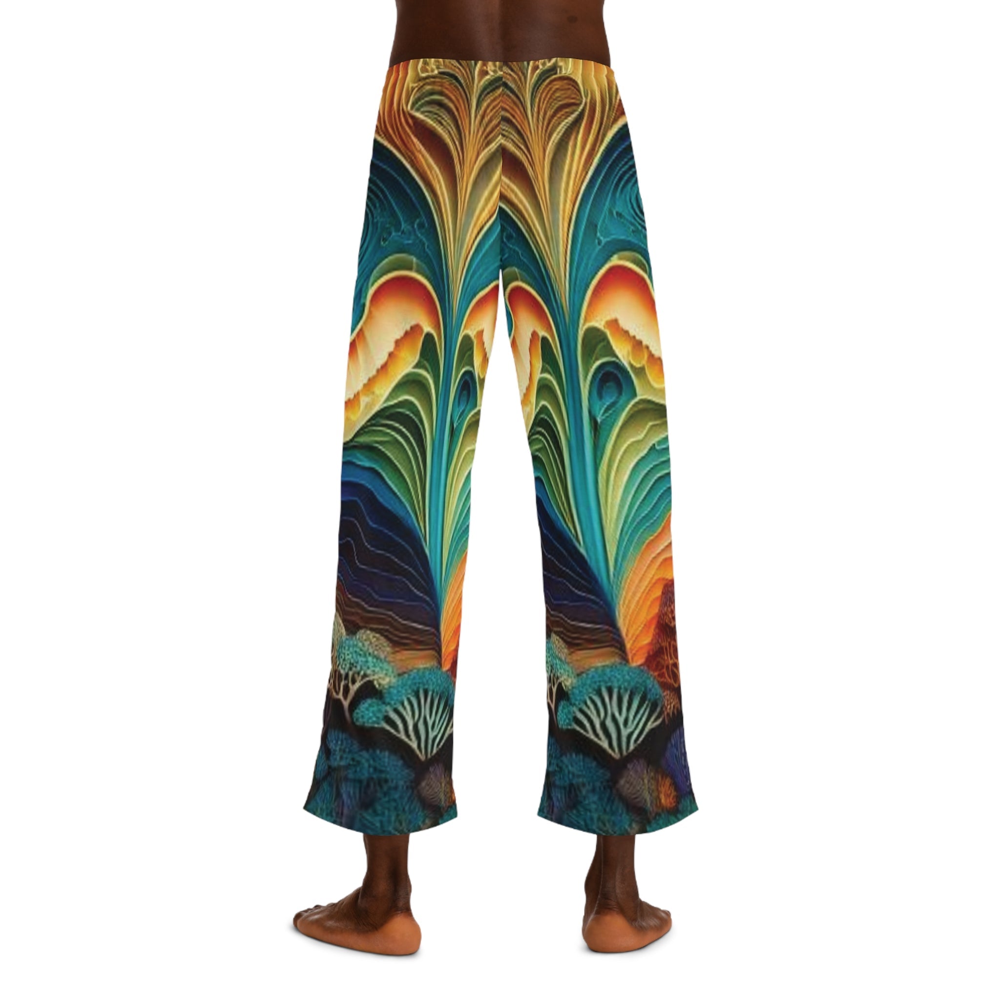 Men's Pajama Pants - Japanese Tattoo Inspired Design - CTDSF