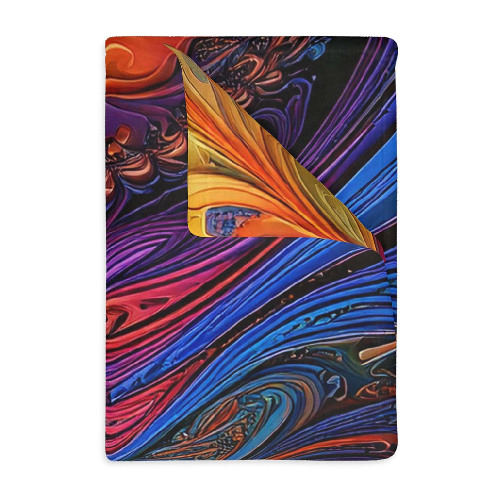 Microfiber Blanket - Fractled Rainbow Design - CTDSF