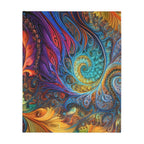 Microfiber Blanket - Fractled Rainbow Design - CTDSF