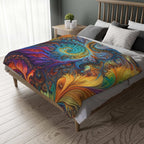 Microfiber Blanket - Fractled Rainbow Design - CTDSF