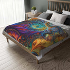 Microfiber Blanket - Fractled Rainbow Design - CTDSF