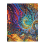 Microfiber Blanket - Fractled Rainbow Design - CTDSF