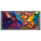 Microfiber Pillowcase with Rainbow Topography and Water Layers Inspired Print - CTDSF
