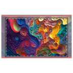Microfiber Pillowcase with Rainbow Topography and Water Layers Inspired Print - CTDSF