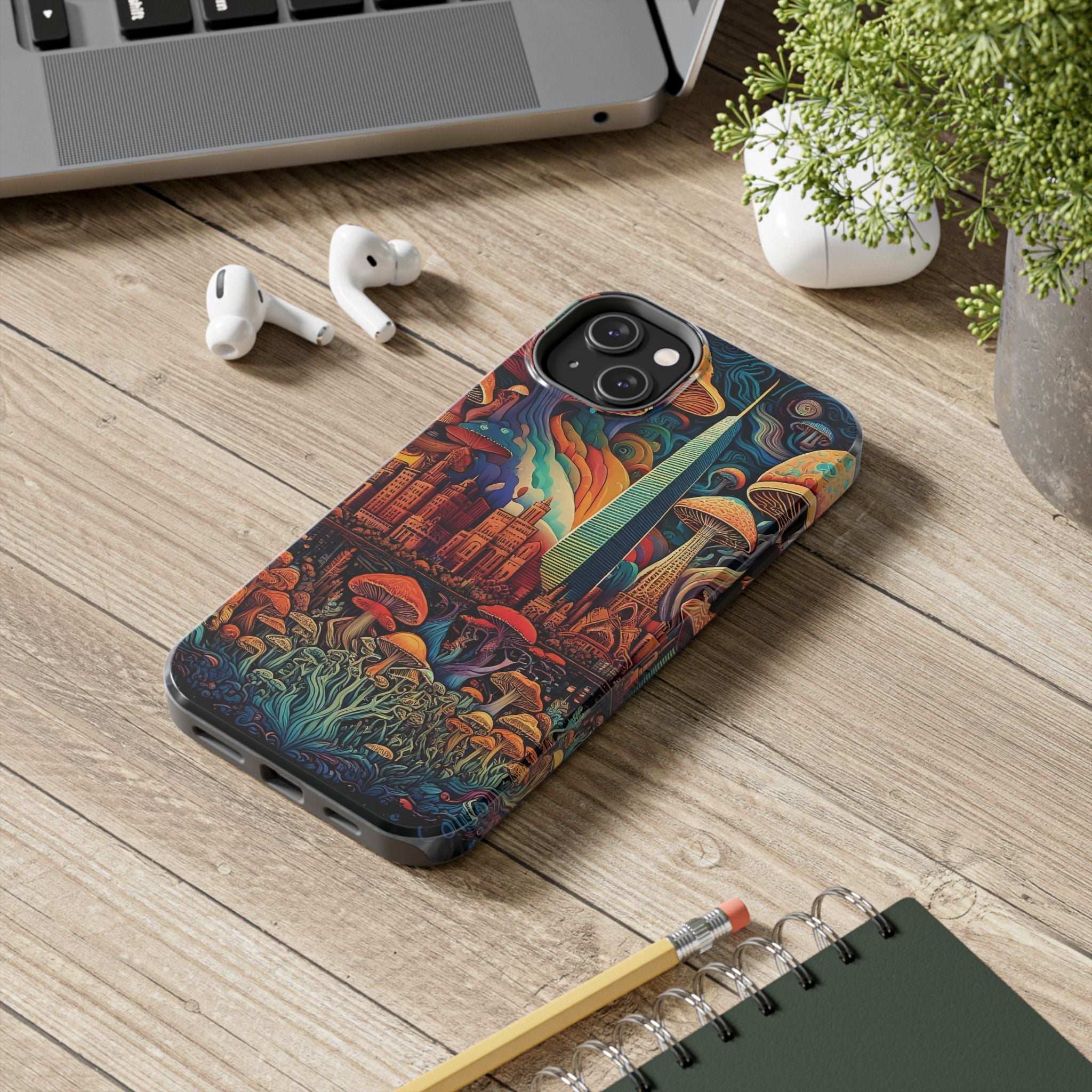 Phone Cases - Mushroom City Growth Design - CTDSF
