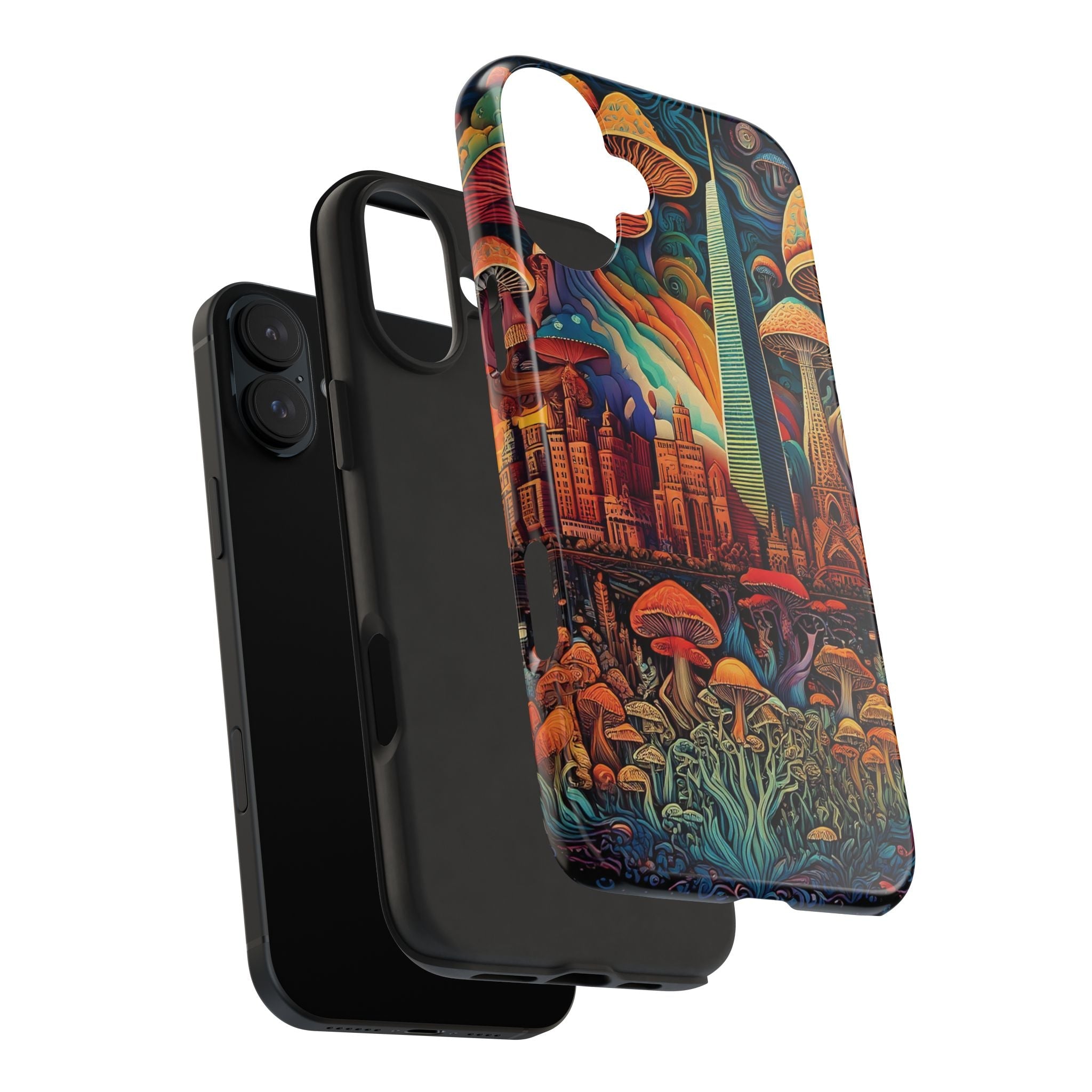 Phone Cases - Mushroom City Growth Design - CTDSF
