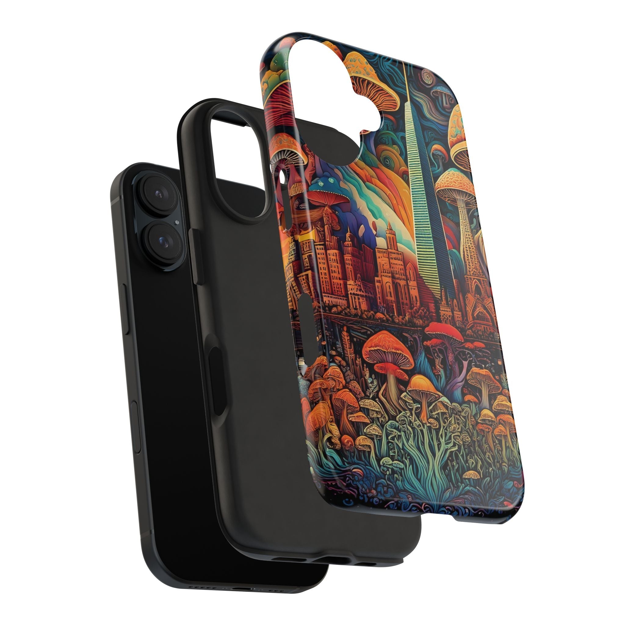 Phone Cases - Mushroom City Growth Design - CTDSF