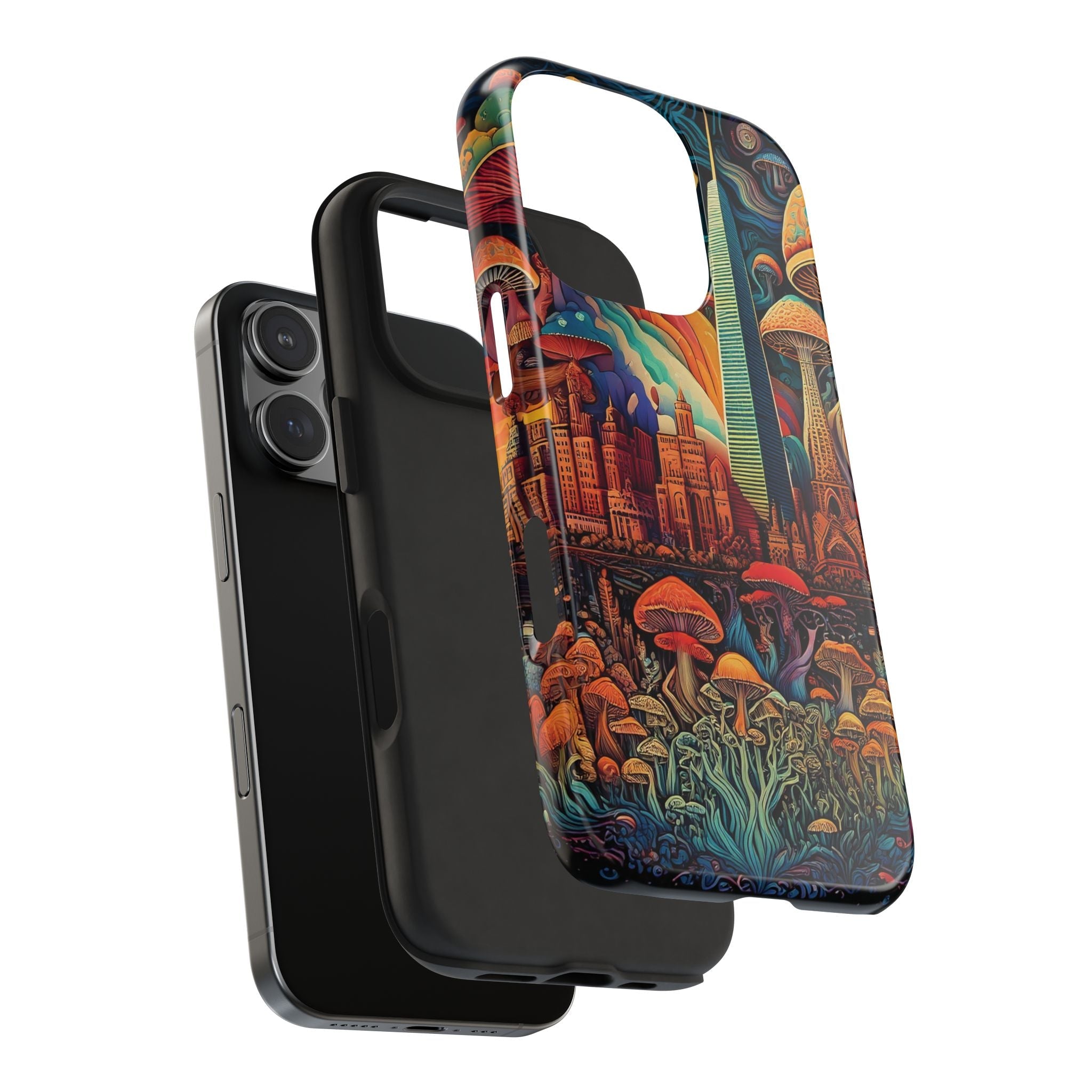 Phone Cases - Mushroom City Growth Design - CTDSF