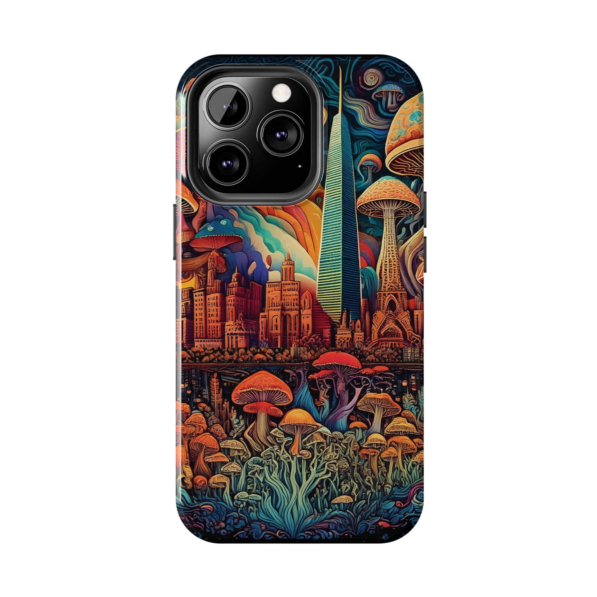Phone Cases - Mushroom City Growth Design - CTDSF