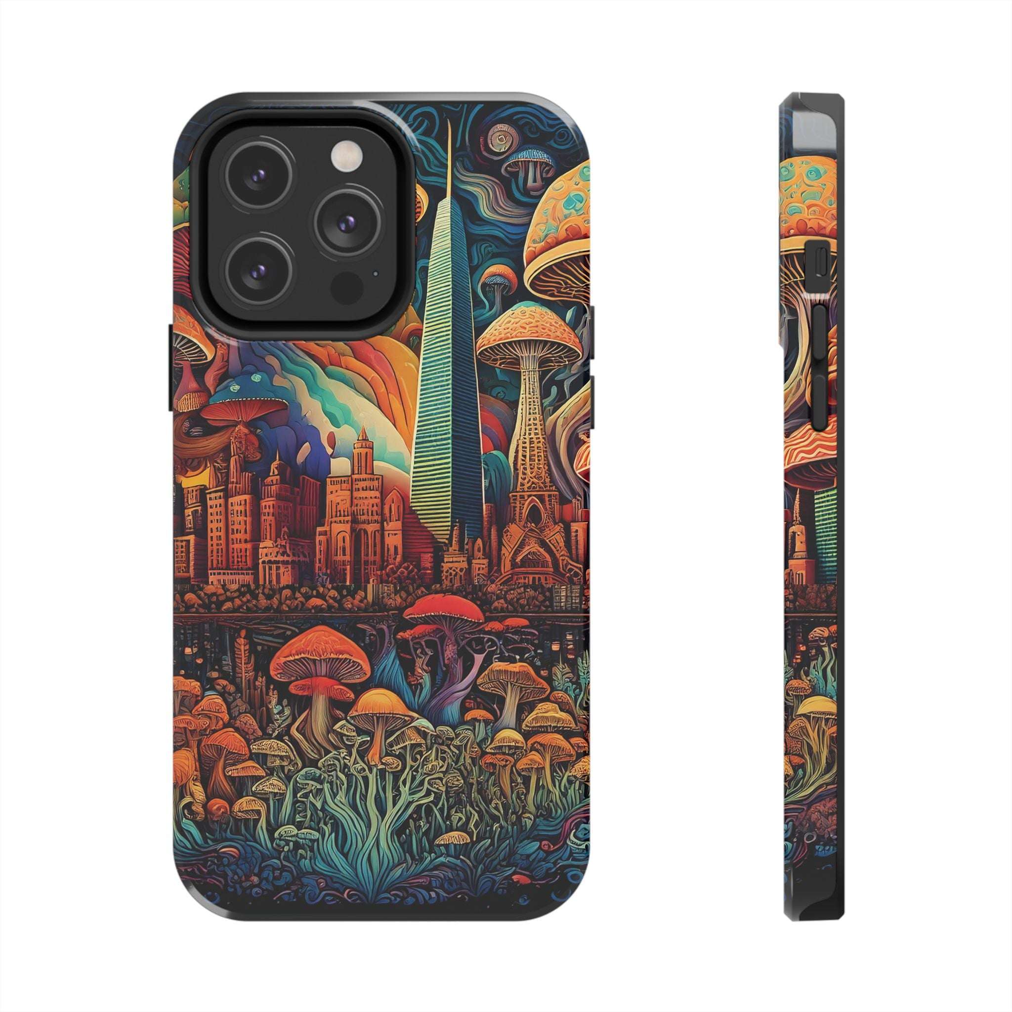 Phone Cases - Mushroom City Growth Design - CTDSF