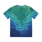 Polyester Tee - Water Topography Inspired Shirt - CTDSF