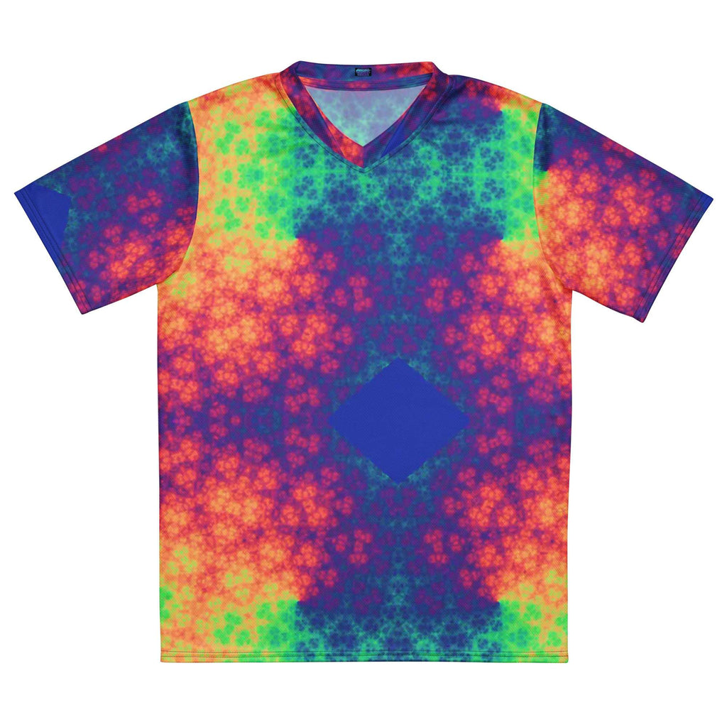 Rainbow fractled Recycled unisex sports jersey - CTDSF