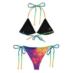 Rainbow 🌈 🌈 print recycled string bikini - CTDSF