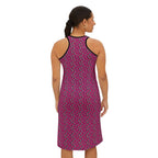 Skull Pattern Pink Racerback Dress - CTDSF
