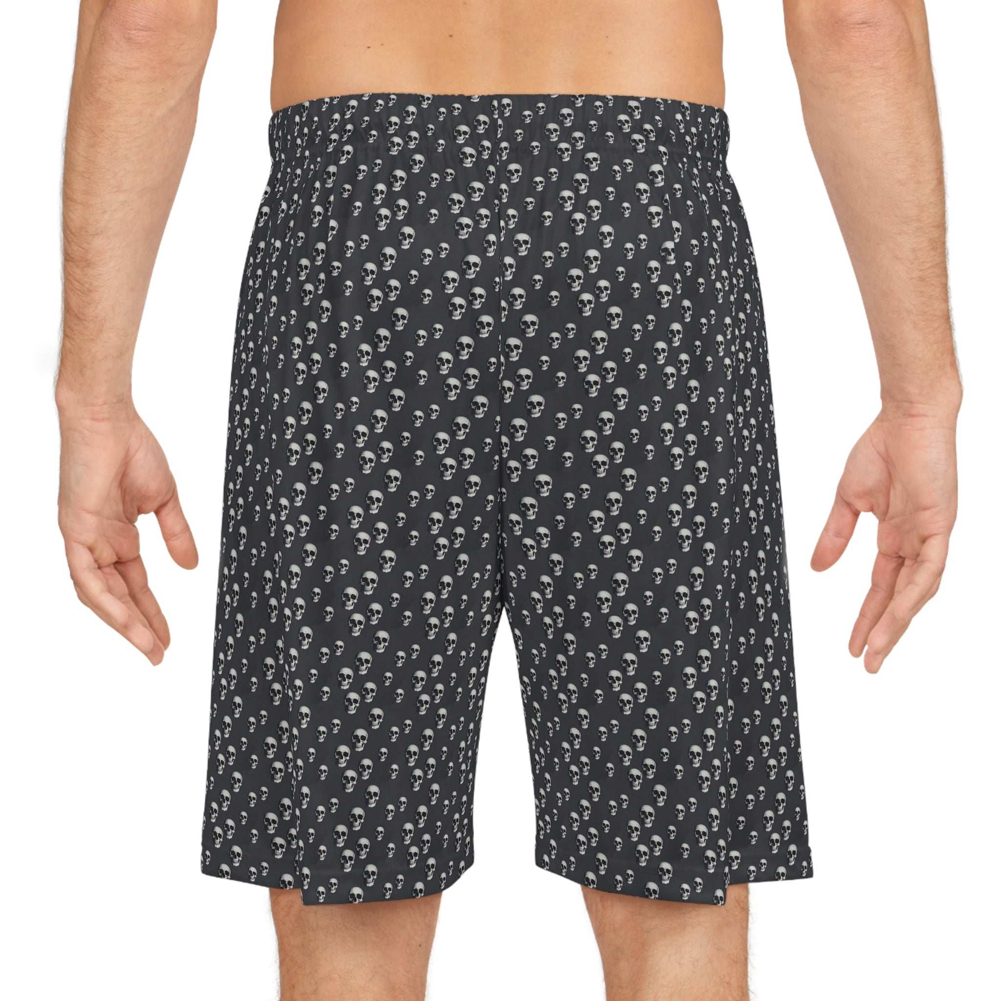 Skull Print Basketball Shorts - CTDSF