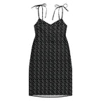 Skull Print Tie - strap midi dress - CTDSF