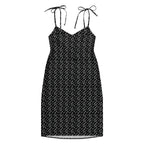 Skull Print Tie - strap midi dress - CTDSF