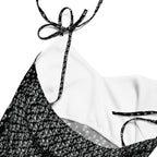 Skull Print Tie - strap midi dress - CTDSF