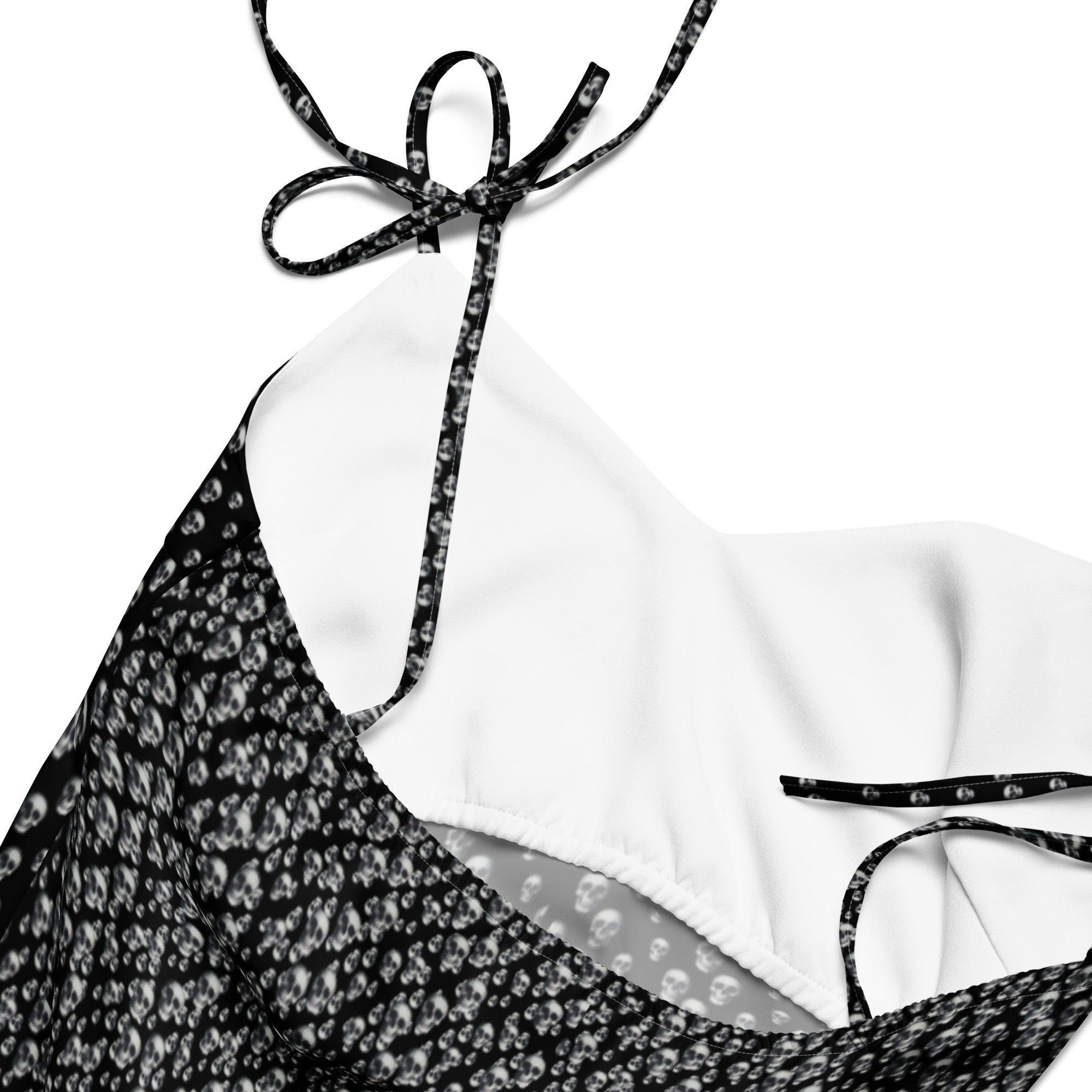 Skull Print Tie - strap midi dress - CTDSF