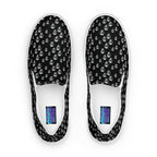 Skull Print Women’s slip - on canvas shoes - CTDSF