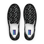 Skull Print Women’s slip - on canvas shoes - CTDSF